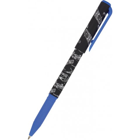 ручка шариковая Bruno Visconti Blueprint.Самолет масляные чернила синяя 20-0293/06