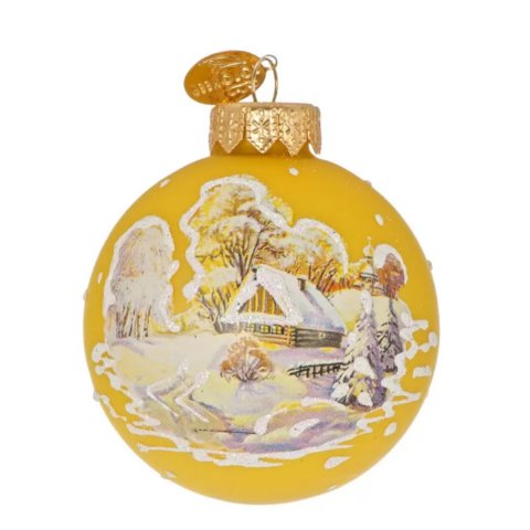 игрушка стеклянная шар Русская Зима 3 6,5см ку-65-214191 игрушка стеклянная шар Русская Зима 3 6,5см ку-65-214191