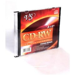 диск CD-RW VS 700MB 4-12х SlimCase