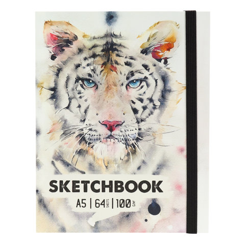 скетчбук А5 64 листа Tiger 100г/м с64-1557