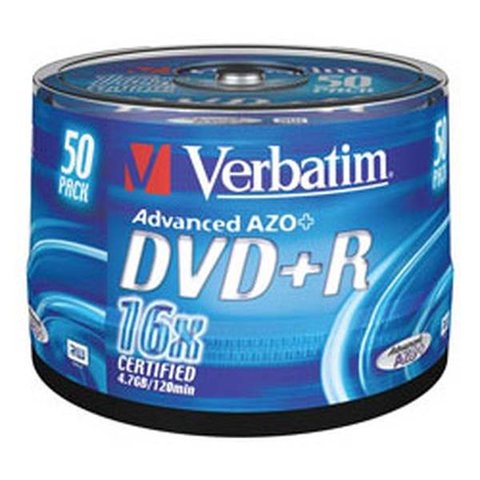 диск DVD+R Verbatim(4.7ГБ,16х)50штCakeBoxPrintable43651