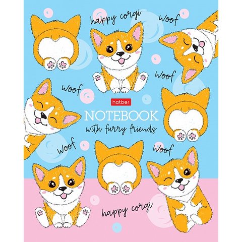 тетрадь 48 листов Пушистые Хвостики в клетку 079183