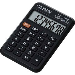 калькулятор карманный 8 разрядов Citizen LC 110 пластиковый корпус чехол
