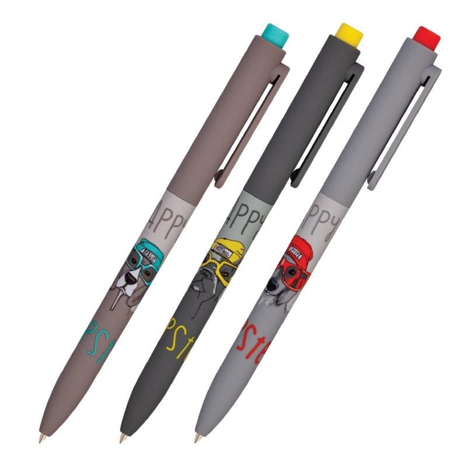 ручка шариковая автоматическая Fashion Псы На Стиле 20-0297 08