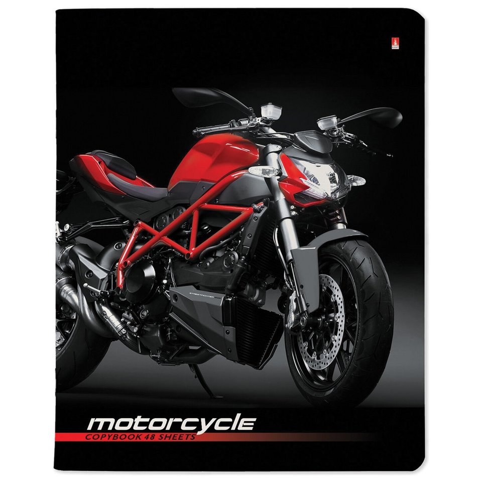 тетрадь 48 листов Спортивные Мотоциклы в клетку 7-48-844