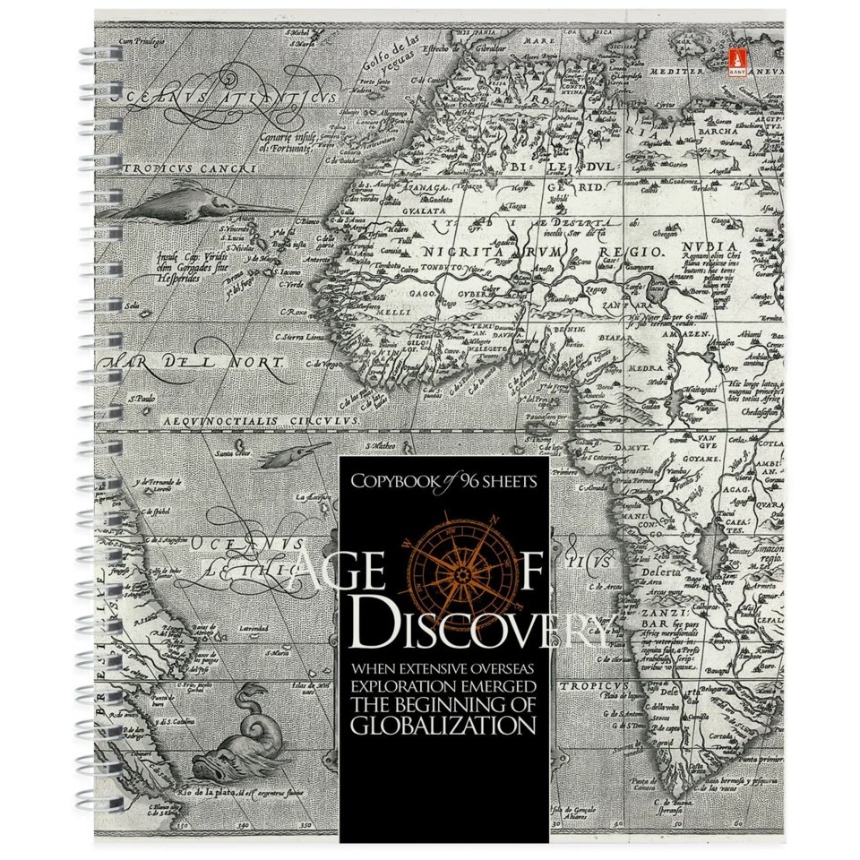 тетрадь 96 листов Эпоха Открытий в клетку 7-96-1115