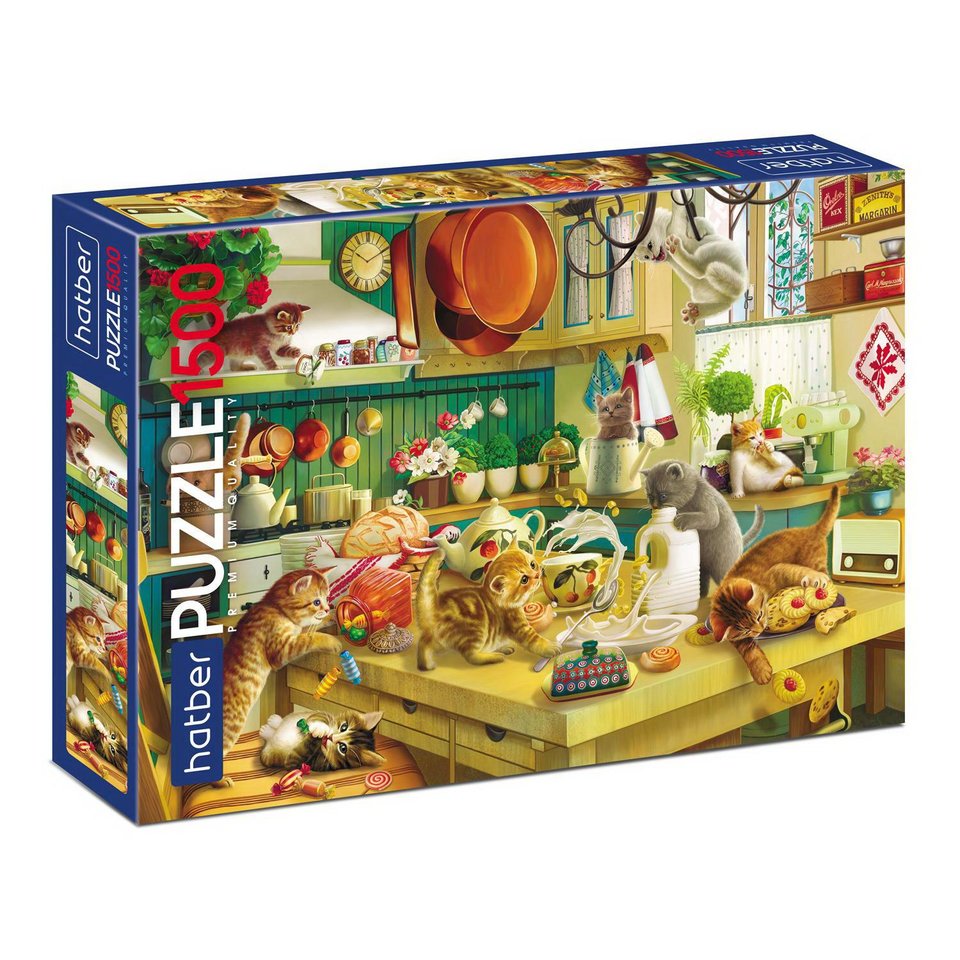 пазл 1500 элементов Котики Бывают Разными 23127