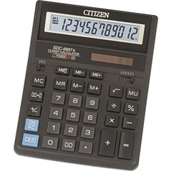 калькулятор настольный 12 разрядов Citizen SDC 888TII /XBK/120