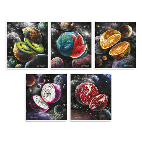тетрадь 48 листов Сочные Планеты в клетку 63707