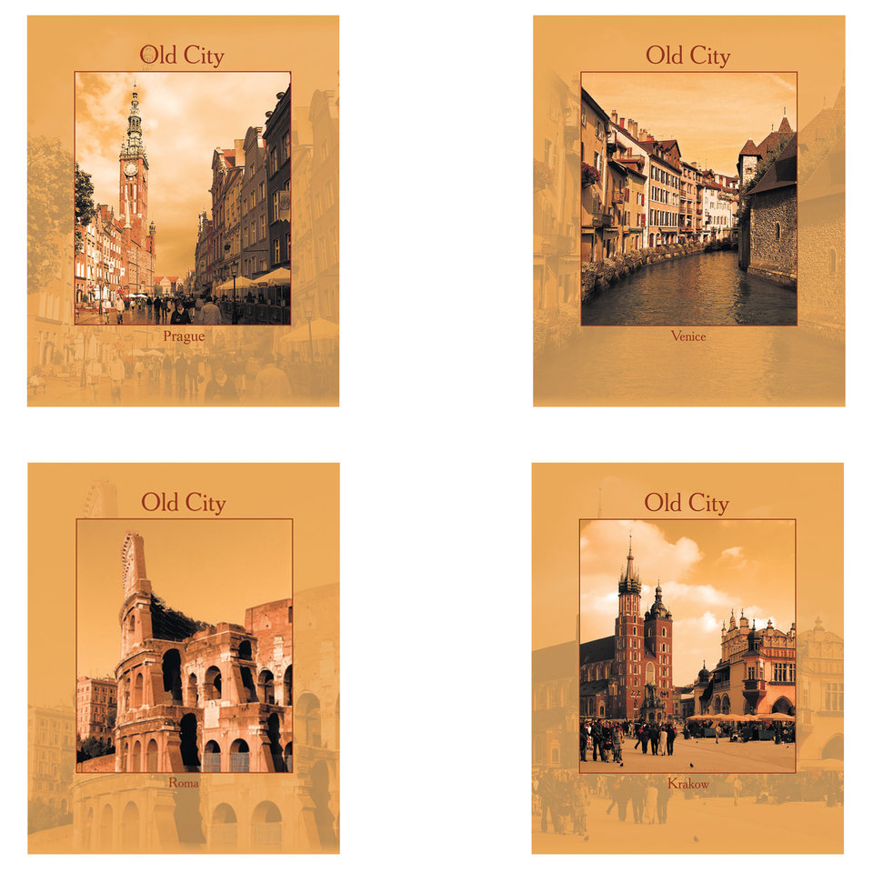 тетрадь 96 листов Города в клетку 402467