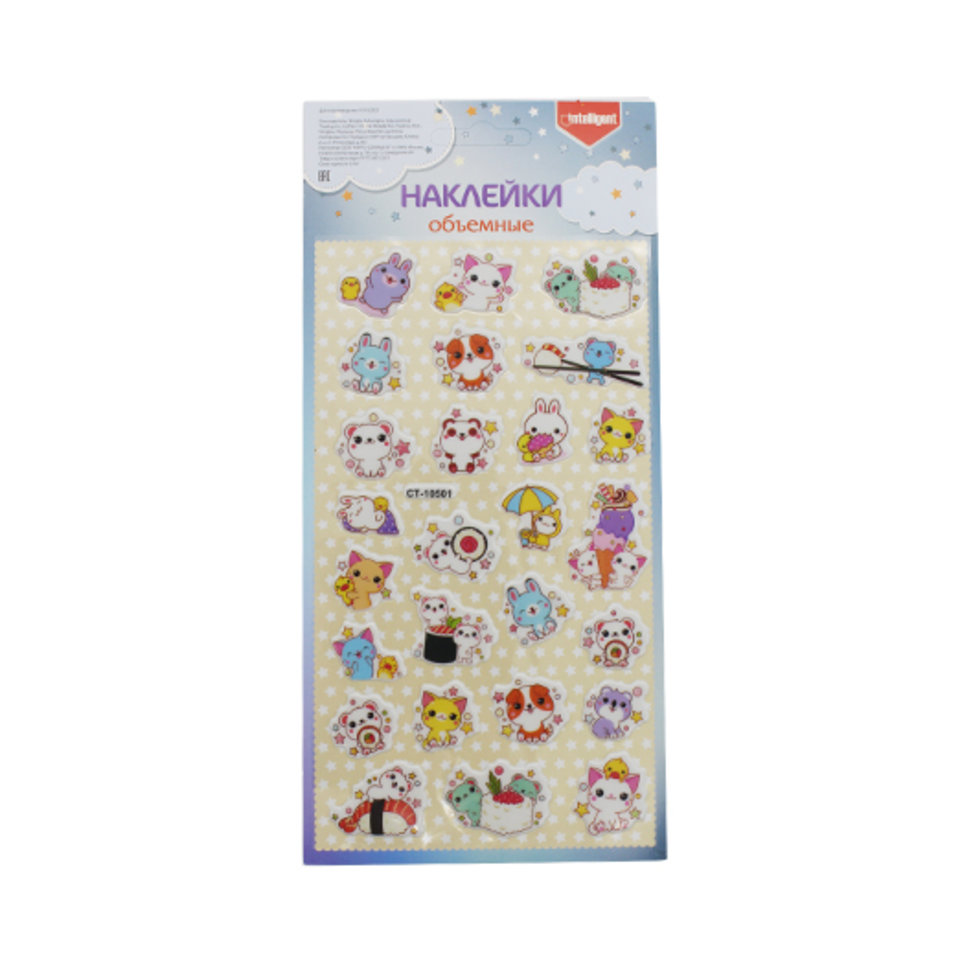наклейки для декора Забавные Зверушки ct-10501