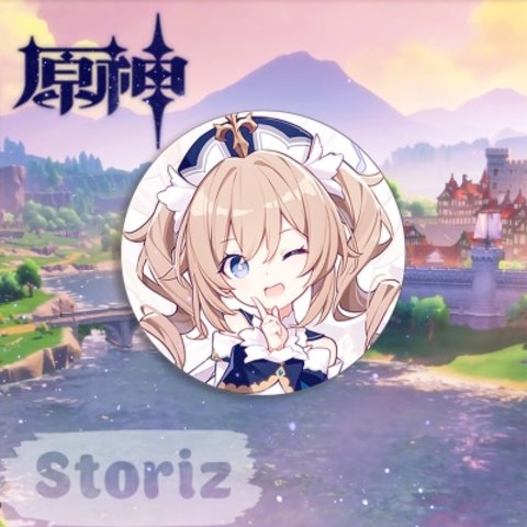 значок Genshin Impact Барбара рт-00012379 аниме