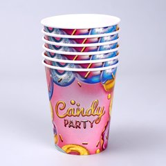 стаканы бумажные Candy Party 250мл 6шт 7664971