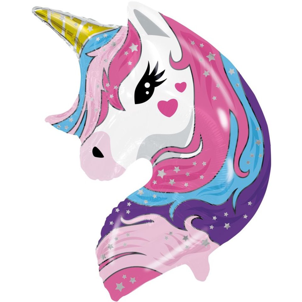шар фольгированный Единорог 66х80см 220625