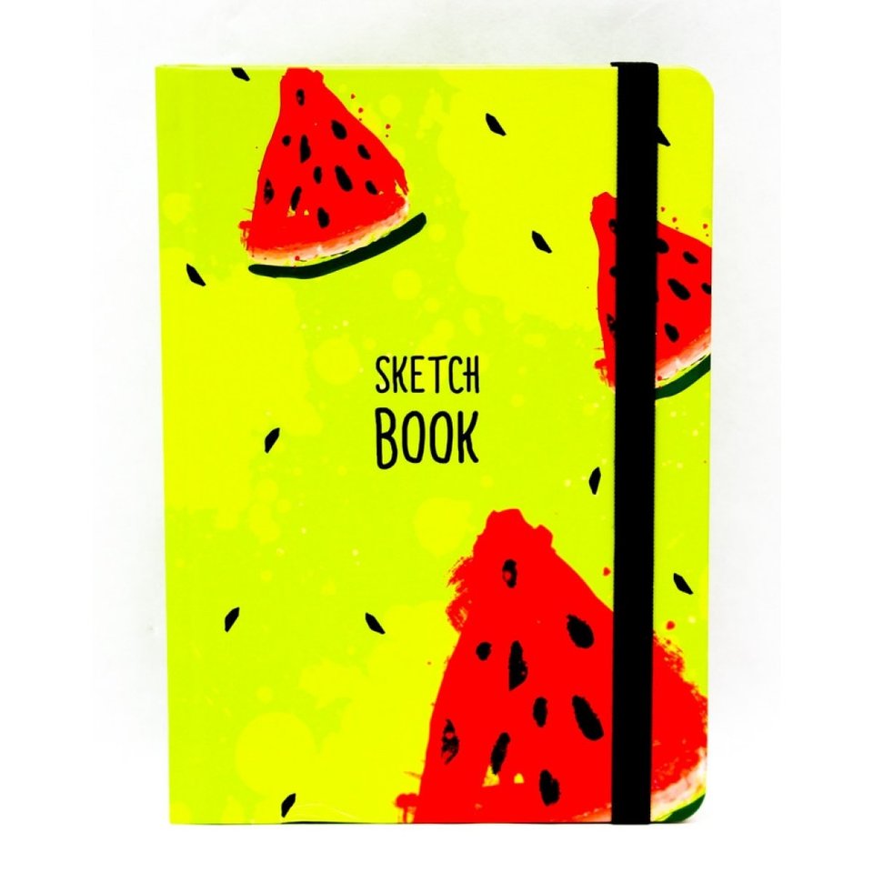 скетчбук А5 128 листов Арбуз 100г/м 52447-7