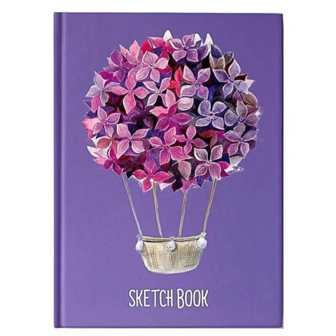 скетчбук А5 128 листов Гортензия 100г/м 16198-1