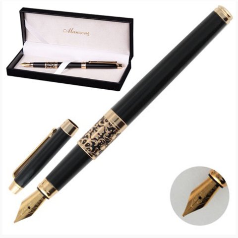 ручка Manzoni Venezia черный/золото перьевая ap009f101098м