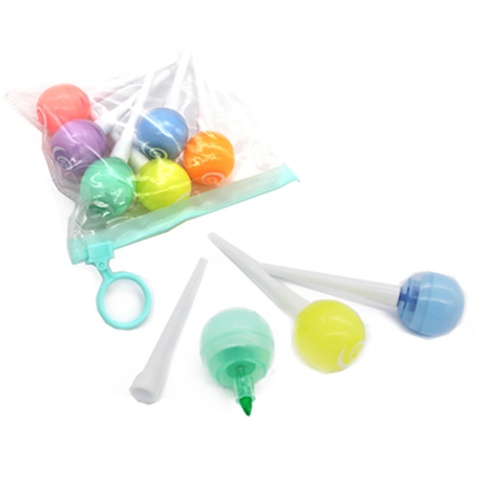 маркеры текстовыделители набор 6 цветов Леденцы скошенный наконечникct-91 324521