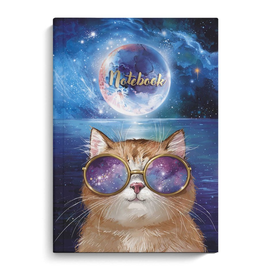 записная книжка А5 80 листов Космический Кот 61613