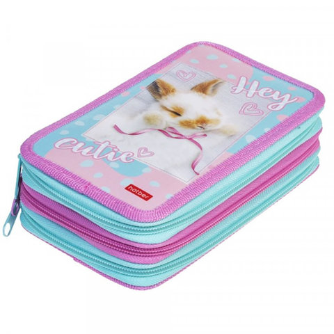 пенал Ушастик 3 отделения 40098 078294