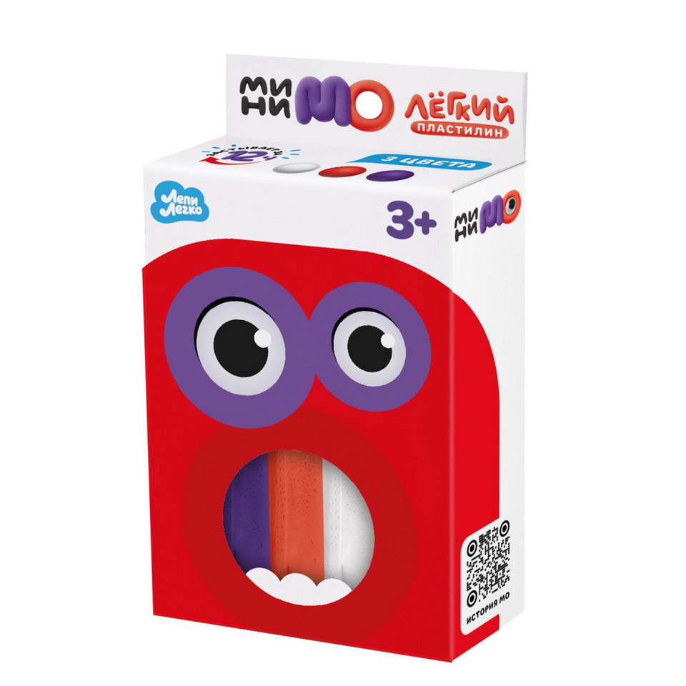 пластилин 3 цвета Minymo Момо c177y