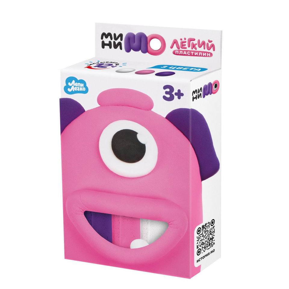 пластилин 4 цвета Minymo Мони c175y