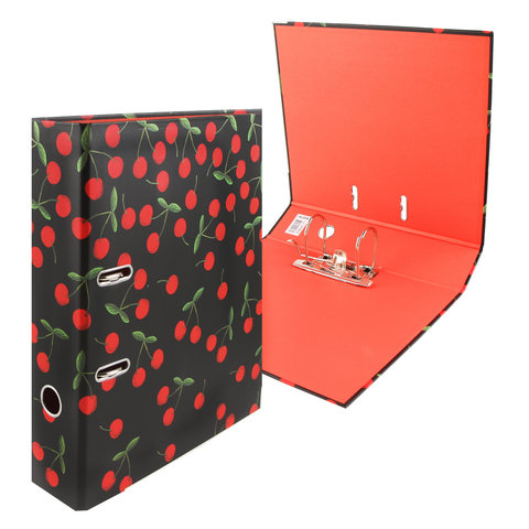 папка-регистратор А4 75мм Klerk Cherry Boom ламинированный картон 211833