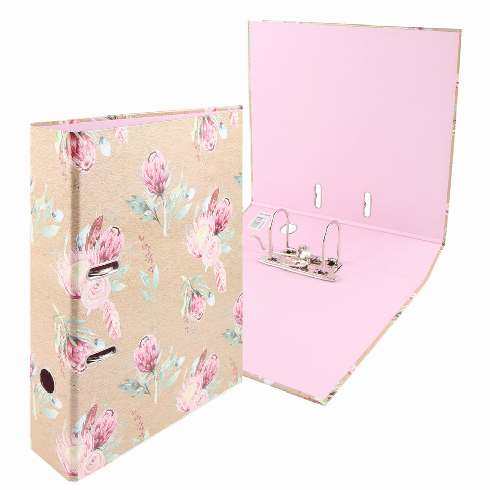 папка-регистратор А4 75мм Spring Flowers ламинированный картон 211840