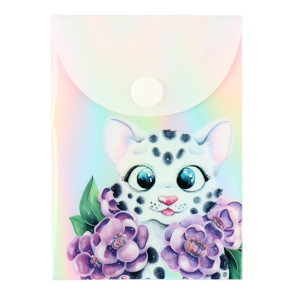 папка-конверт на кнопке А7 Leopard 212230