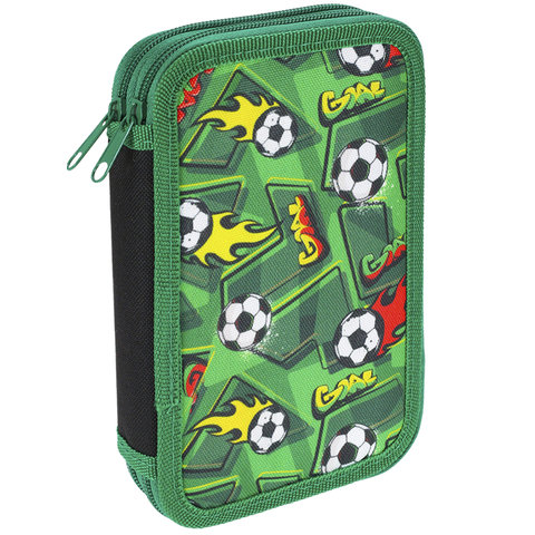 пенал для мальчика Горящие Мячики 2 отделения пн-3805