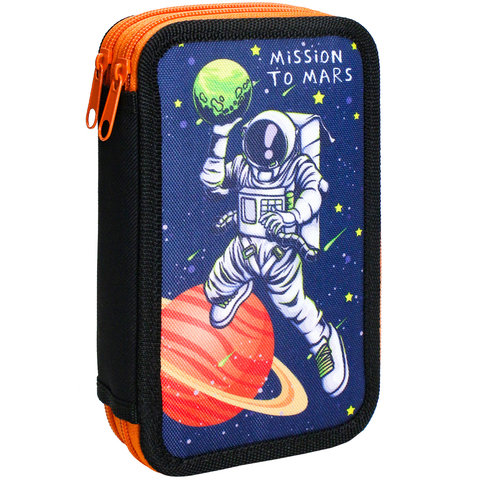 пенал для мальчика Космопорт 2 отделения пн-3803