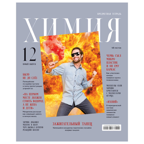 тетрадь предметная 48 листов Химия Скандальности 11651