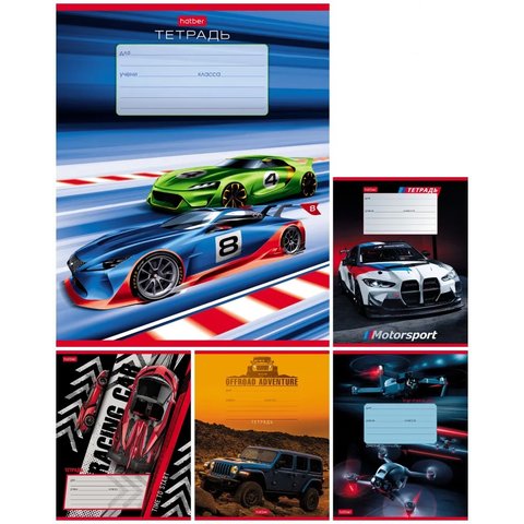 тетрадь 12 листов Я Люблю Скорость в косую линейку 080075