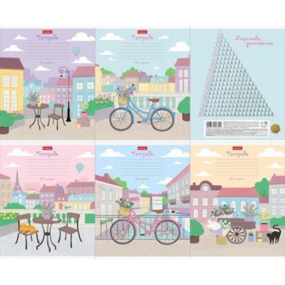 тетрадь 24 листа Прогулка в клетку 080106