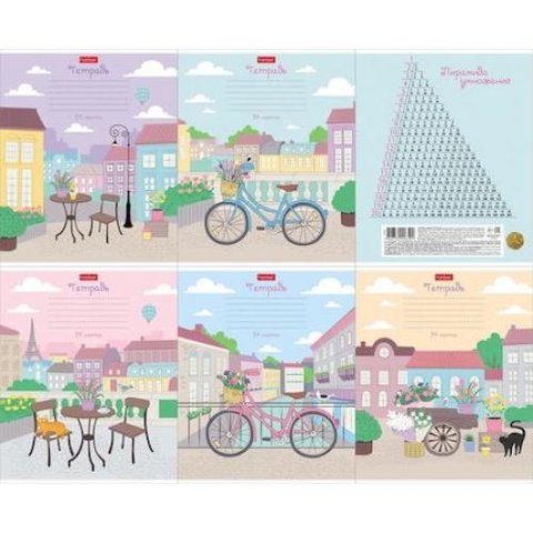 тетрадь 24 листа Прогулка в клетку 080106