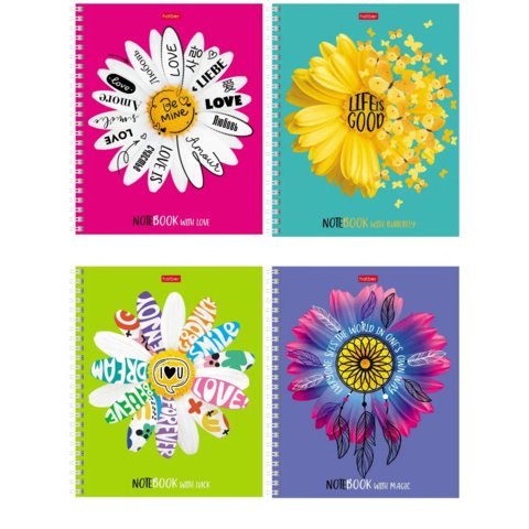 тетрадь 96 листов Истории В Цветах в клетку 080264