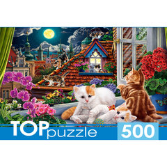 пазлы 500 Котята на крыше п500-0734