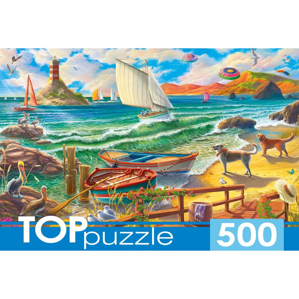 пазл 500 элементов На Берегу Моря TOPpuzzle п500-0735 пазл 500 элементов На Берегу Моря TOPpuzzle п500-0735