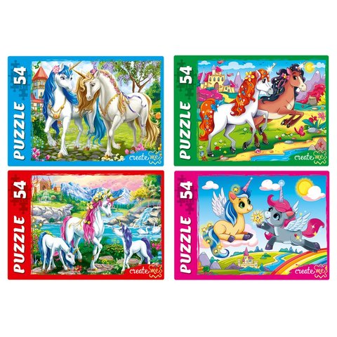пазл 54 элемента Чудесные Единороги п54-2618