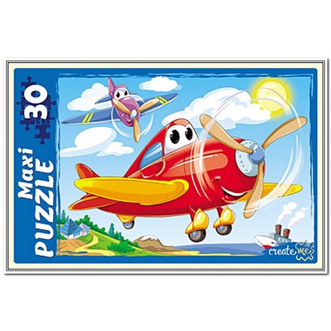 пазл 30 элементов макси Самолет пм30-7448