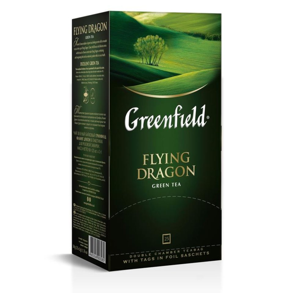 чай Greenfield flying Dragon зел 25пак фольг. 62623