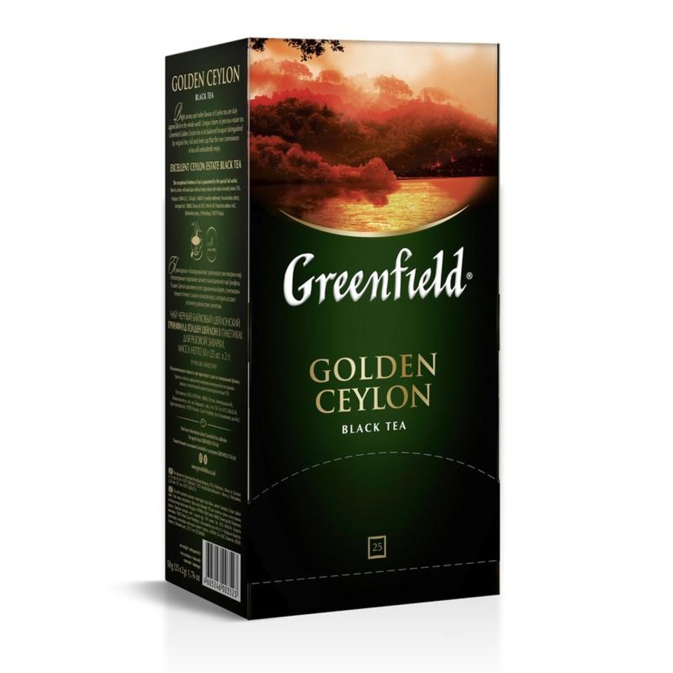 чай Greenfield Gold Ceylon черный 25пак фольг. 62622