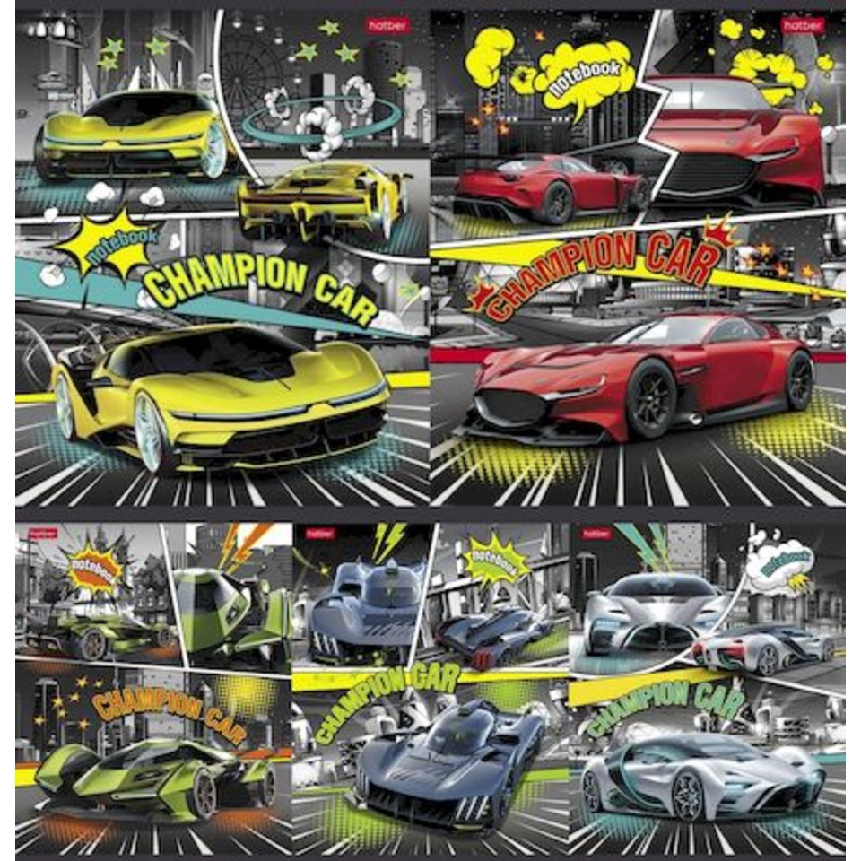 тетрадь 48л Авто чемпион клетка 080197