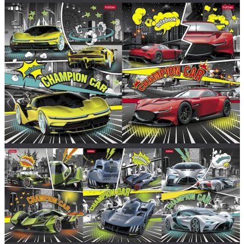 тетрадь 48л Авто чемпион клетка 080197