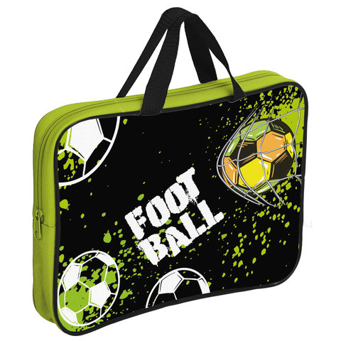 папка для тетрадей А4 с ручками Football Time текстиль 230661