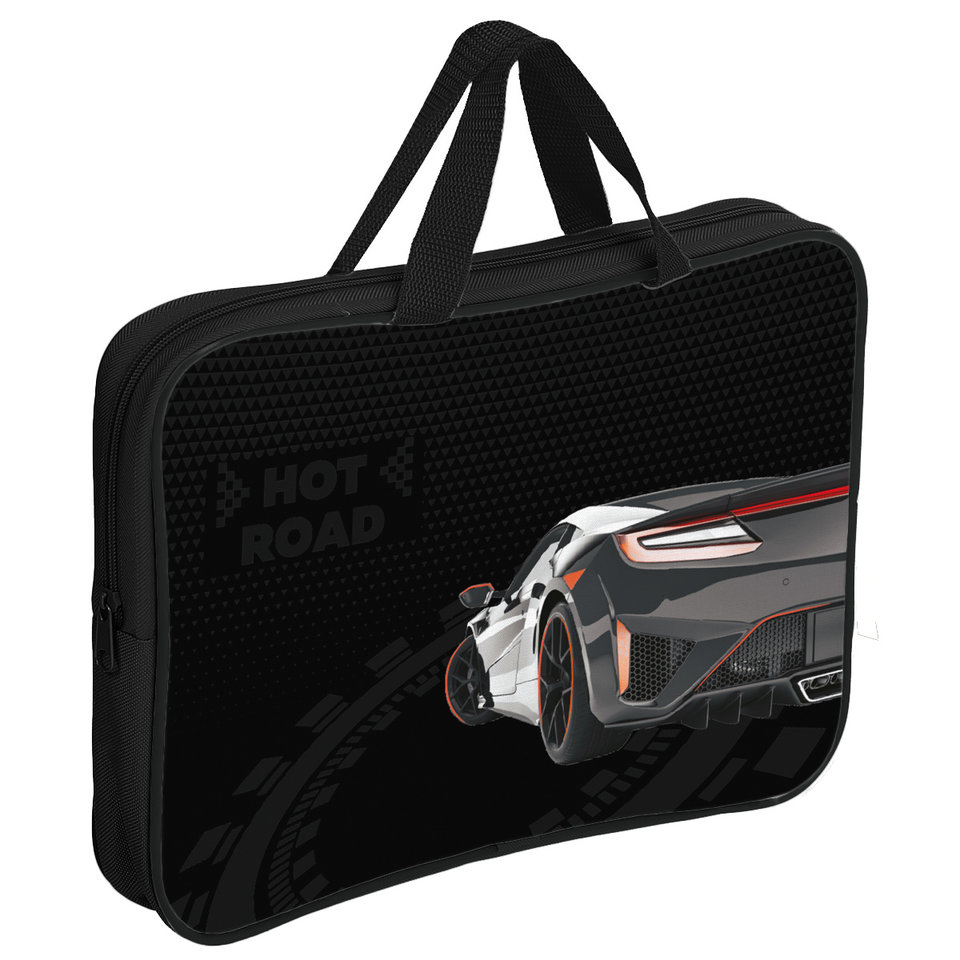 папка для тетрадей А4 с ручками Autosport текстиль 230667