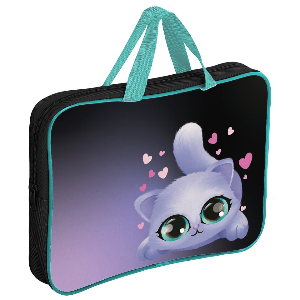 папка для тетрадей А4 с ручками Котэ текстиль 230666