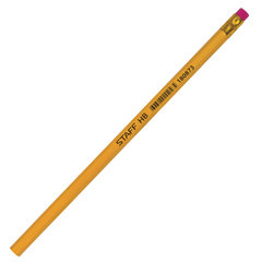 карандаш простой Staff незаточенный ластик желтый 180873
