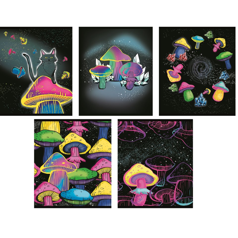 тетрадь 48л Грибы клетка 71313