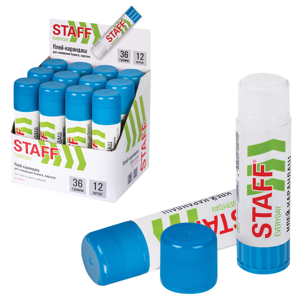 клей-карандаш 36г Staff Everyday 220376
